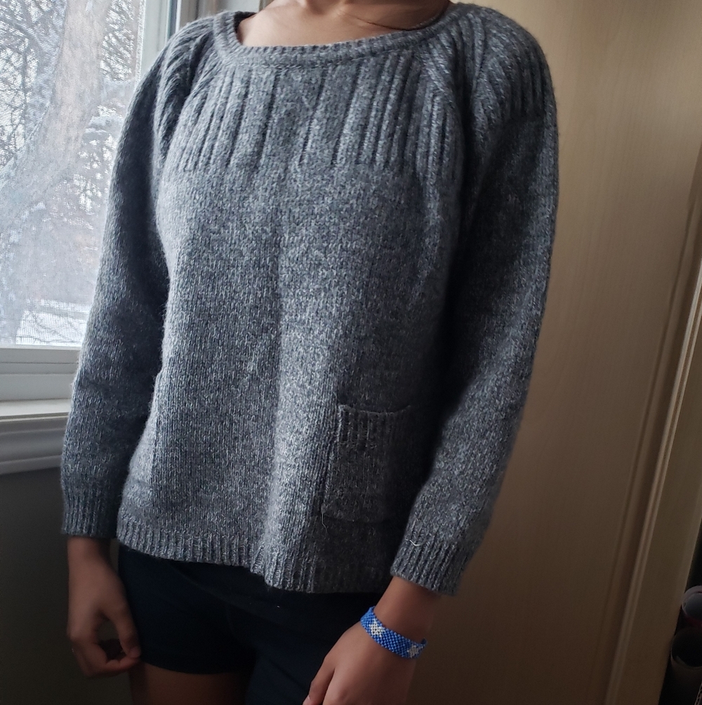 Trenery Gray Crew Neck Sweater